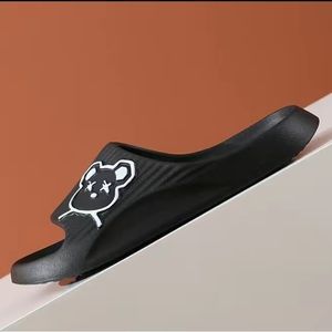 Cute black stencil design slides🖤